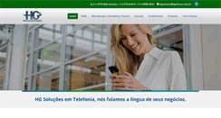 Desktop Screenshot of hgtelecom.com.br